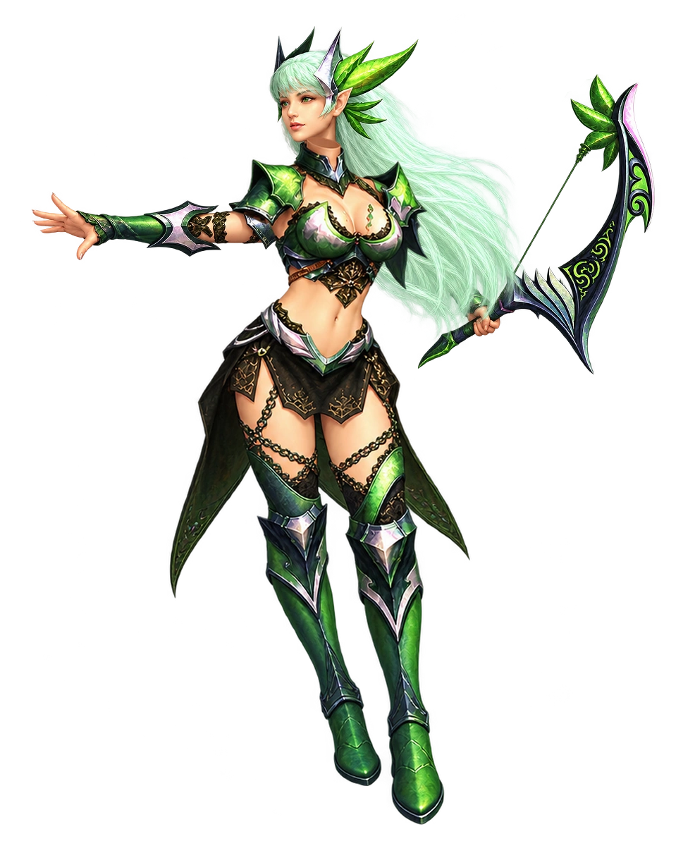 Fairy Elf trong bộ giáp xanh của MU